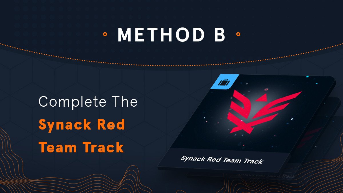 Method B - Synack Red Team Track